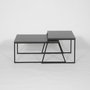 Hanah Home Juego de mesa de centro - Antracita y Negro